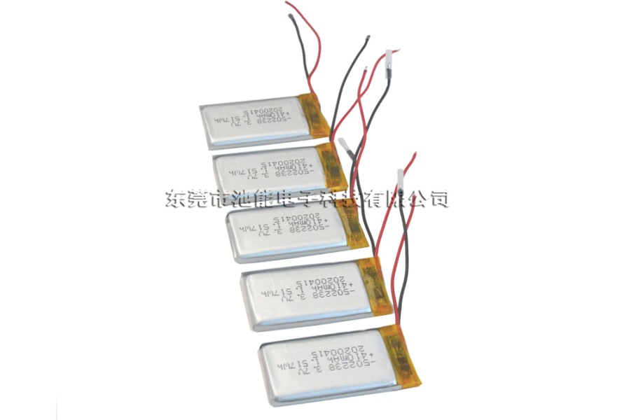 502238聚合物鋰電池3.7V410mAh