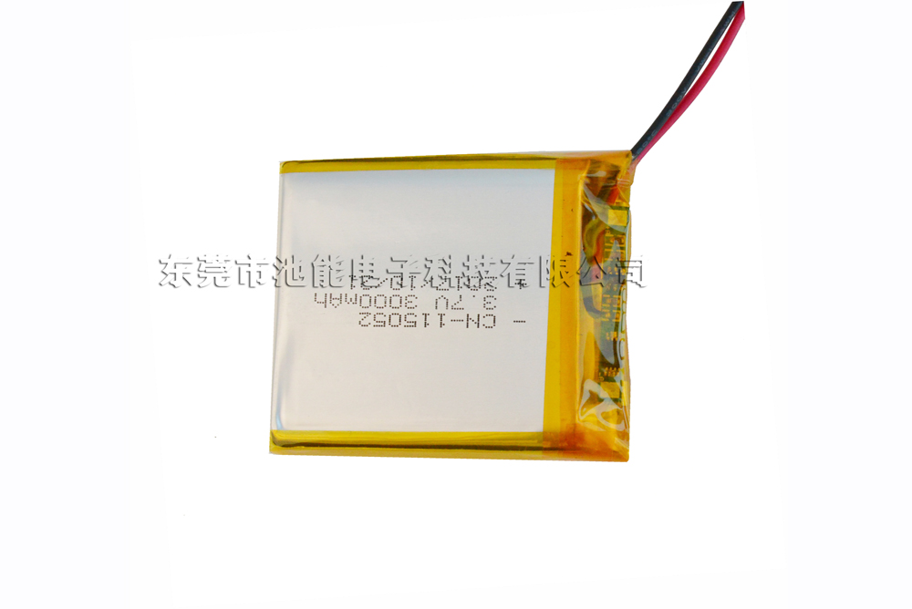 低溫聚合物鋰電池3.7V3000mAh 125053